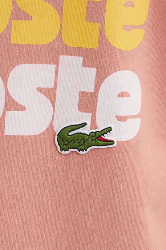 Хлопковая кофта Lacoste SH7504 розовый