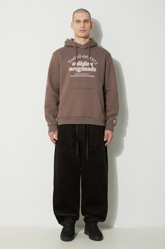 adidas Originals sweatshirt Hoodie IU0218 brown SS24