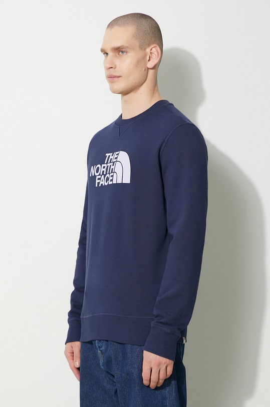 The North Face bluza bawełniana M Drew Peak Crew Light granatowy NF0A4T1E8K21