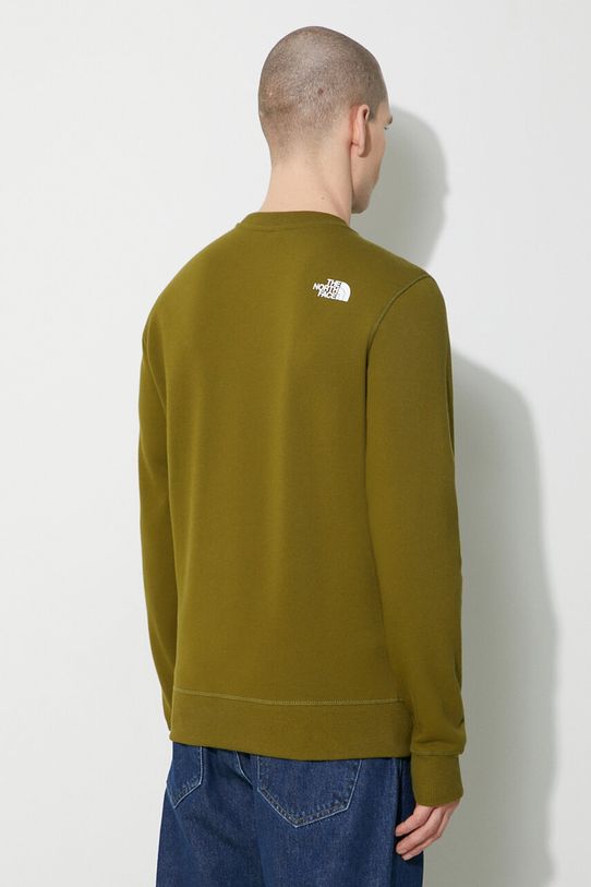 Oblečení Bavlněná mikina The North Face M Simple Dome Crew NF0A7X1IPIB1 zelená