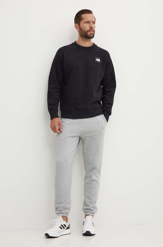 The North Face hanorac de bumbac U The 489 Crew NF0A87D8JK31 negru SS24