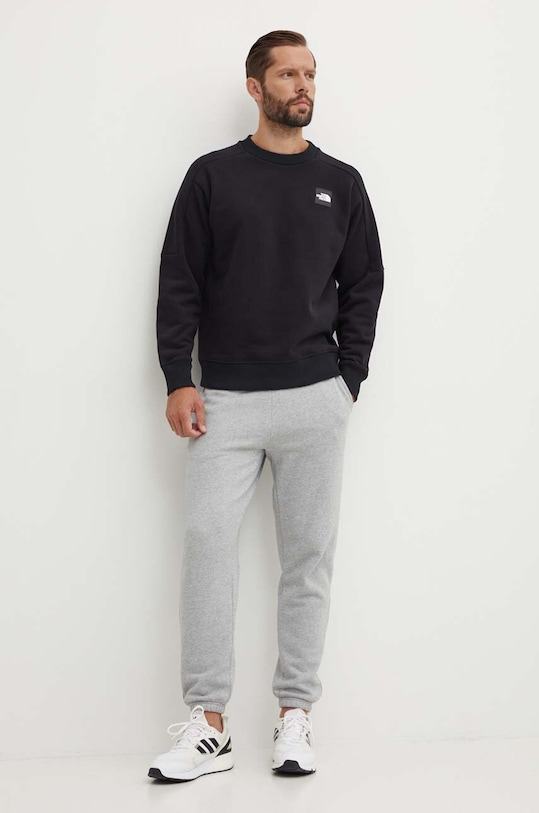 The North Face hanorac de bumbac U The 489 Crew NF0A87D8JK31 negru SS24