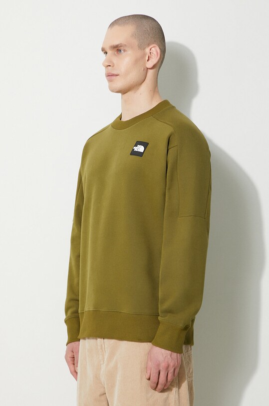 The North Face hanorac de bumbac U The 489 Crew verde NF0A87D8PIB1
