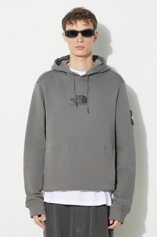 The North Face cotton sweatshirt M Fine Alpine Hoodie gray NF0A87F70UZ1