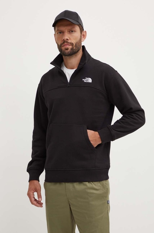 The North Face bluza M Essential Qz Crew czarny NF0A87FCJK31
