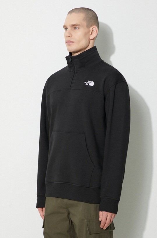 The North Face sweatshirt M Essential Qz Crew black NF0A87FCJK31