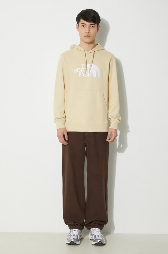 The North Face hanorac de bumbac M Light Drew Peak Pullover Hoodie NF00A0TE8D61 bej SS24