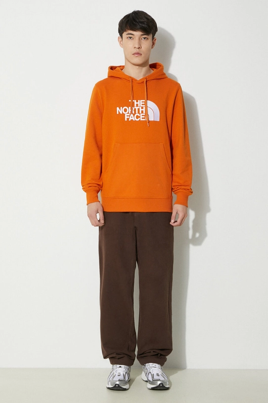 Bavlnená mikina The North Face M Light Drew Peak Pullover Hoodie NF00A0TEPCO1 oranžová SS24