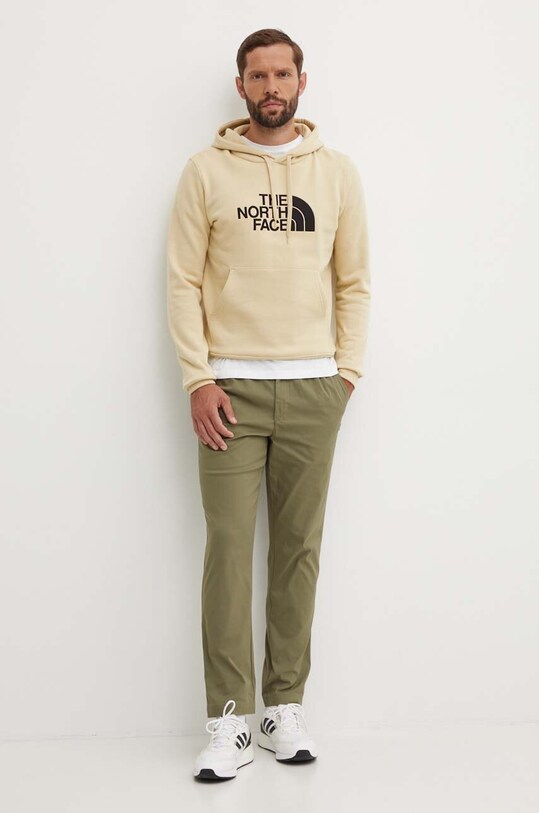 The North Face bluza bawełniana M Drew Peak Pullover Hoodie NF00AHJY3X41 beżowy SS24