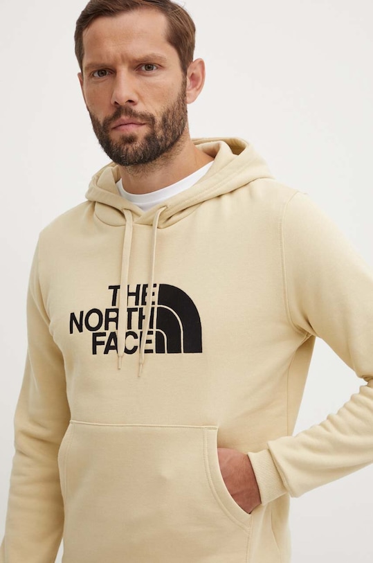 The North Face pamut melegítőfelső M Drew Peak Pullover Hoodie bézs NF00AHJY3X41