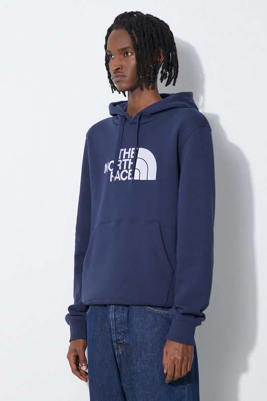 Памучен суичър The North Face M Drew Peak Pullover Hoodie тъмносин NF00AHJY8K21