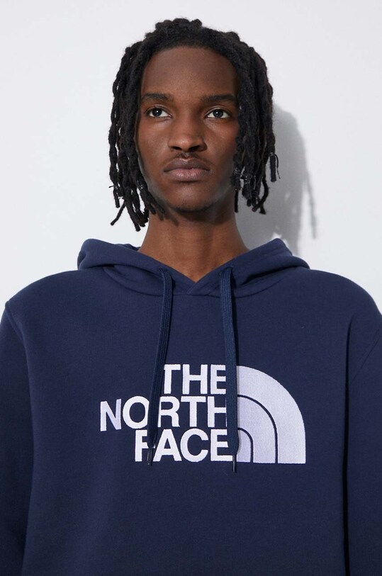 Pamučna dukserica The North Face M Drew Peak Pullover Hoodie NF00AHJY8K21 mornarsko plava