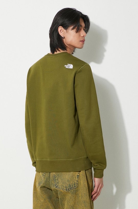 Îmbrăcăminte The North Face hanorac de bumbac M Drew Peak Crew NF0A4SVRPIB1 verde