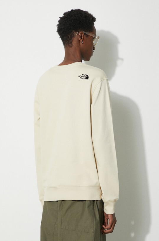 Odzież The North Face bluza bawełniana M Drew Peak Crew Light NF0A4T1E3X41 beżowy