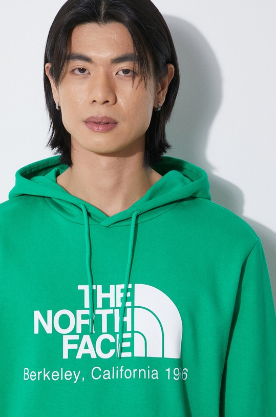 Bavlnená mikina The North Face M Berkeley California Hoodie NF0A55GFPO81 zelená