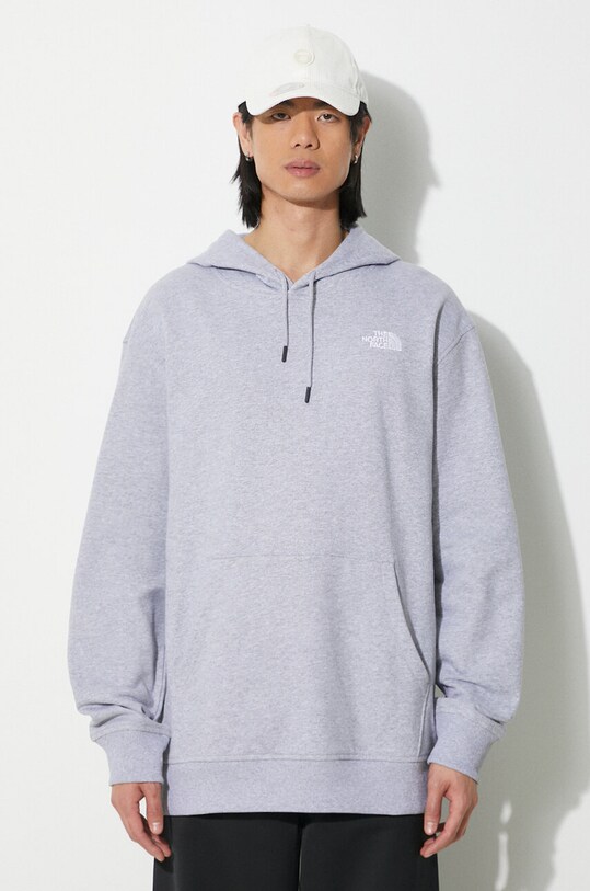 The North Face felpa M Essential Hoodie NF0A7ZJ9DYX1 grigio SS24