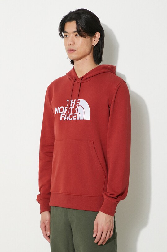 The North Face felpa in cotone M Light Drew Peak Pullover Hoodie granata NF00A0TEPOJ1