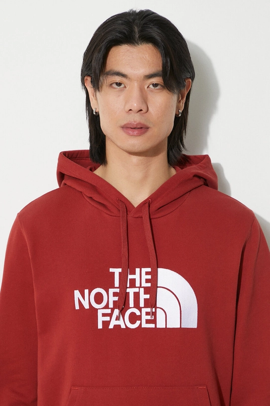 Памучен суичър The North Face M Light Drew Peak Pullover Hoodie NF00A0TEPOJ1 бордо