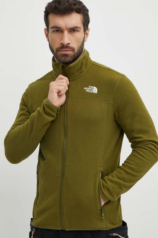 The North Face felpa da sport M 100 Glacier Full Zip senza verde NF0A855XPIB1