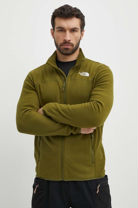 The North Face felpa da sport M 100 Glacier Full Zip verde NF0A855XPIB1