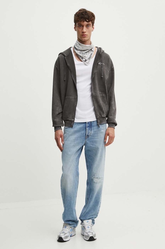 Karl Kani hanorac de bumbac 6022138 gri SS24