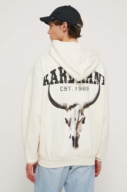 Odzież Karl Kani bluza bawełniana 6022139 beżowy