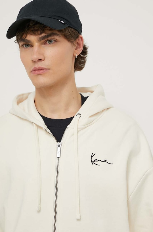 Karl Kani bluza bawełniana beżowy 6022139