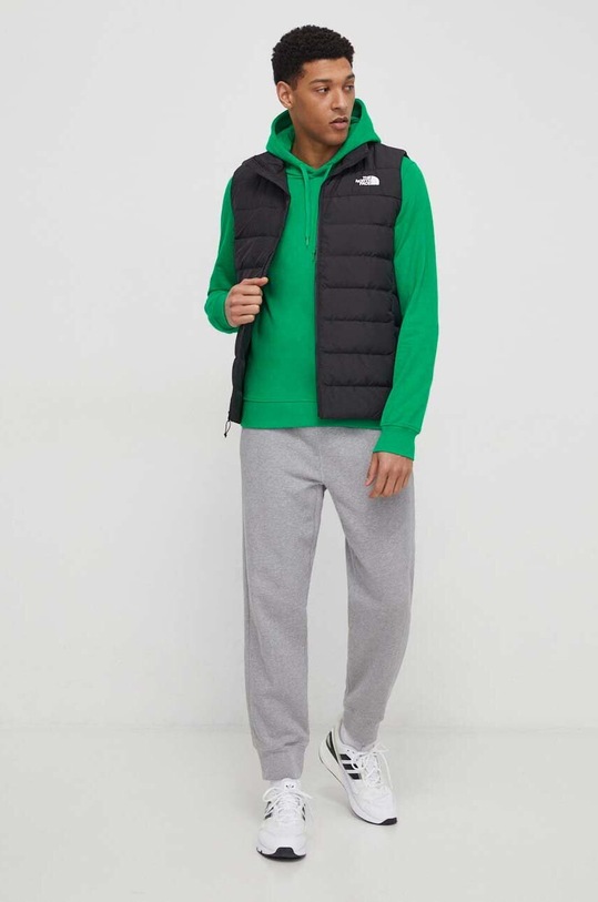 The North Face bluza bawełniana NF0A2S57PO81 zielony SS24
