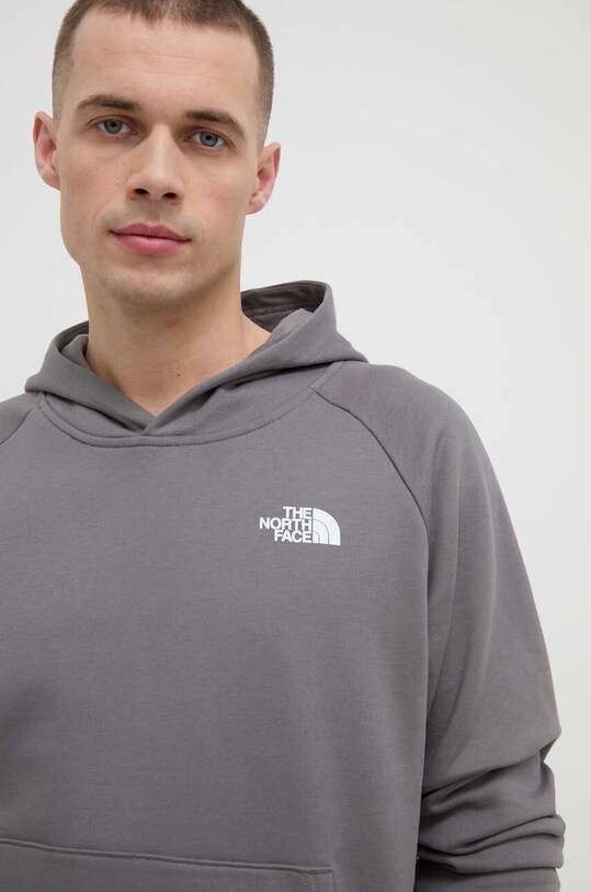 The North Face felpa in cotone grigio NF0A2ZWU0UZ1