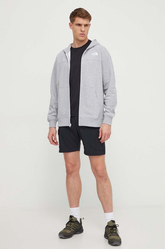 The North Face bluza NF0A87FBDYX1 gri SS24