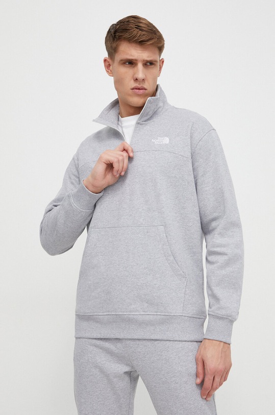 The North Face bluza aplikacja szary NF0A87FCDYX1