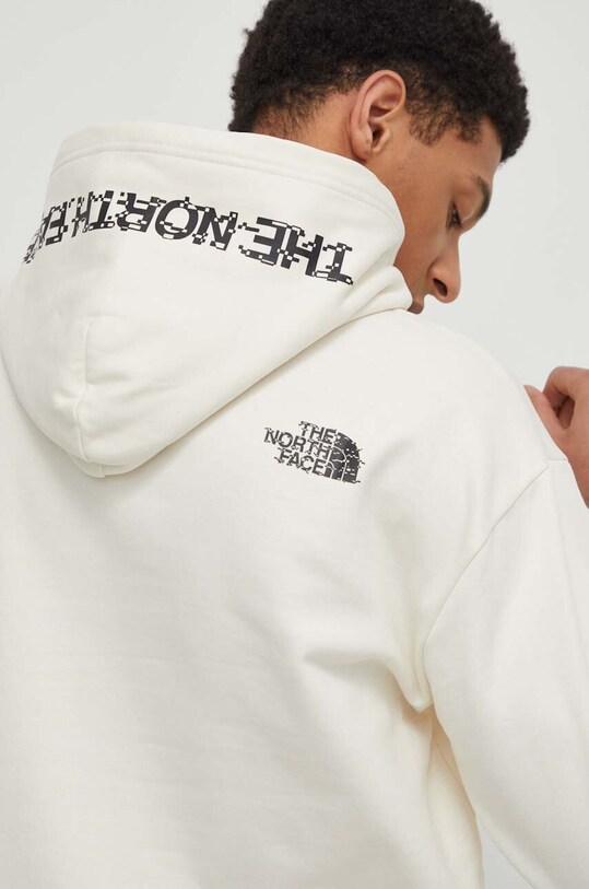 Βαμβακερή μπλούζα The North Face μπεζ NF0A87F3QLI1