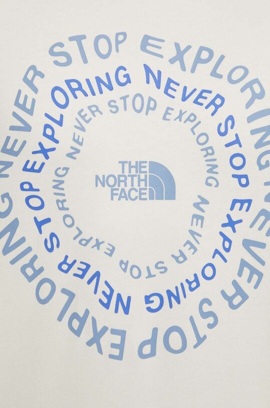 Βαμβακερή μπλούζα The North Face NF0A87F3QLI1 μπεζ