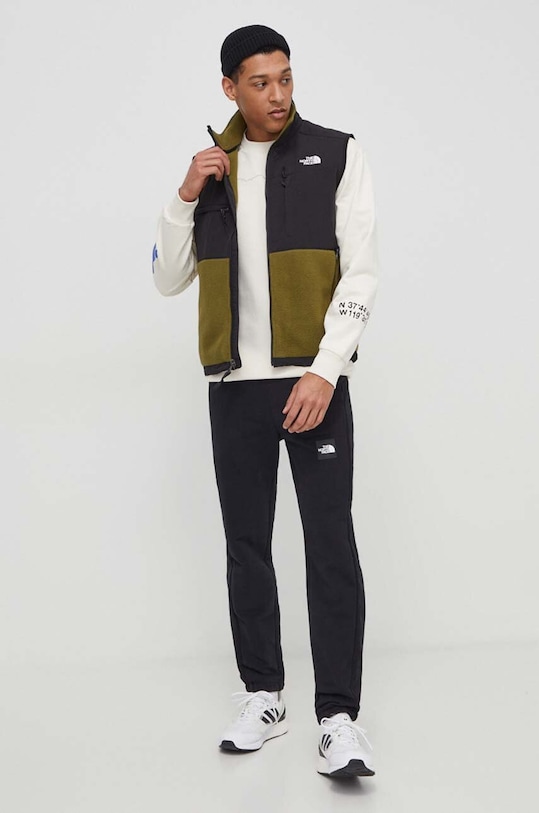 The North Face pamut melegítőfelső NF0A87F4QLI1 bézs SS24