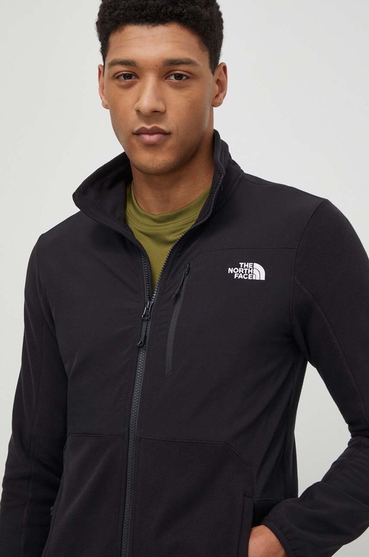 Športová mikina The North Face Glacier Pro bez kapucne čierna NF0A5IHSKX71