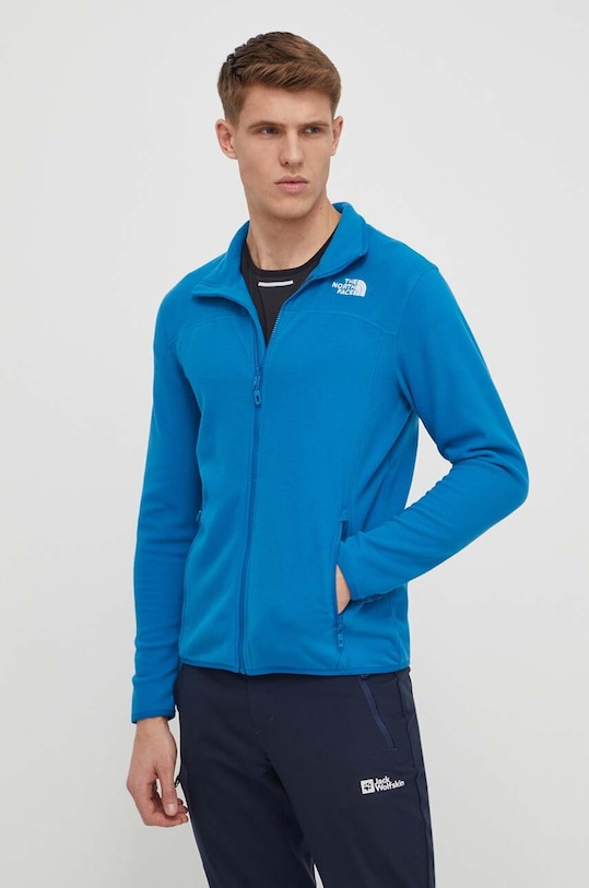 The North Face bluza polarowa 100 Glacier bez kaptura niebieski NF0A855XRBI1