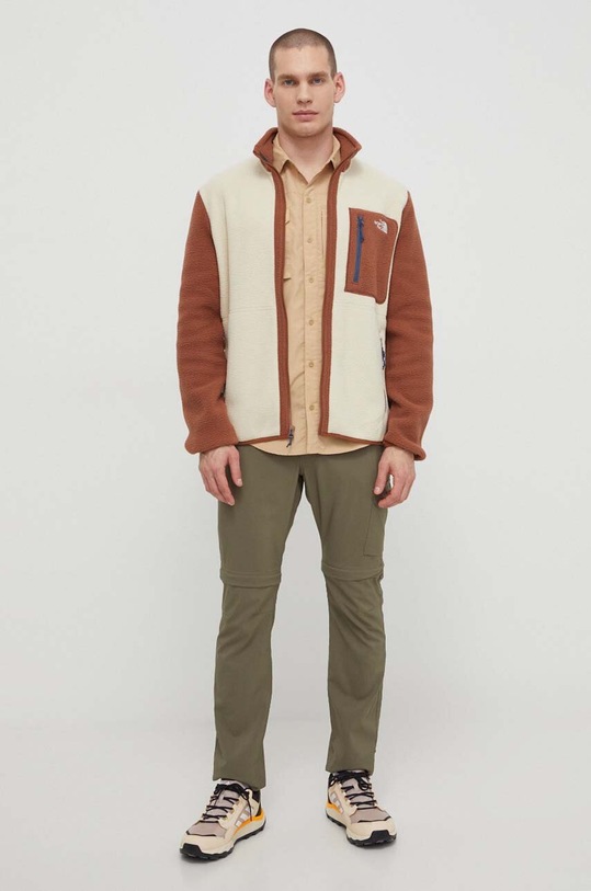 The North Face bluza sportowa Yumiori NF0A883R3DI1 beżowy SS24