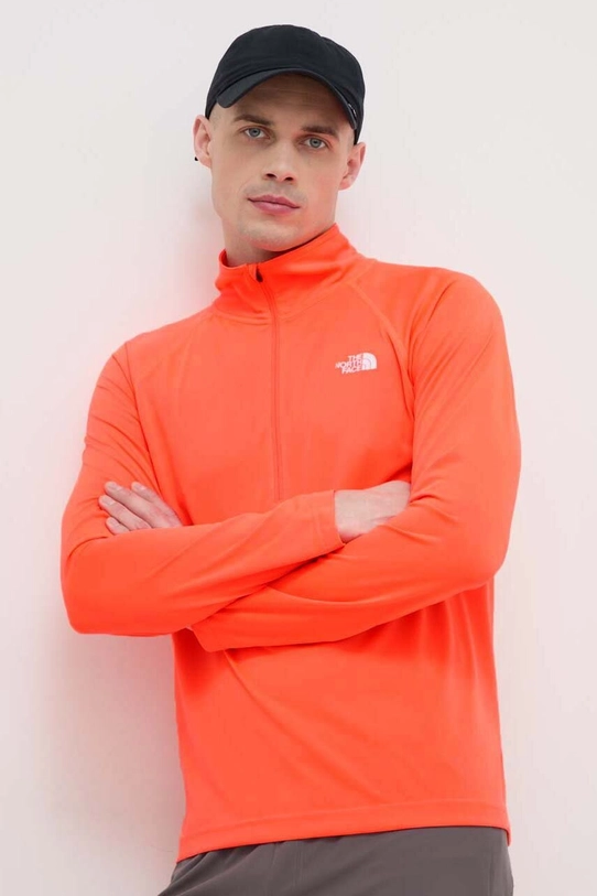 Sportovní mikina The North Face Flex II bez kapuce oranžová NF0A7ZBCQI41