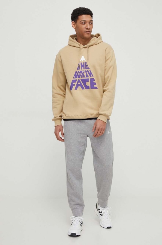 The North Face bluza bawełniana NF0A87EJLK51 zielony SS24