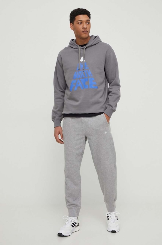 Bavlněná mikina The North Face NF0A87EJ0UZ1 šedá SS24