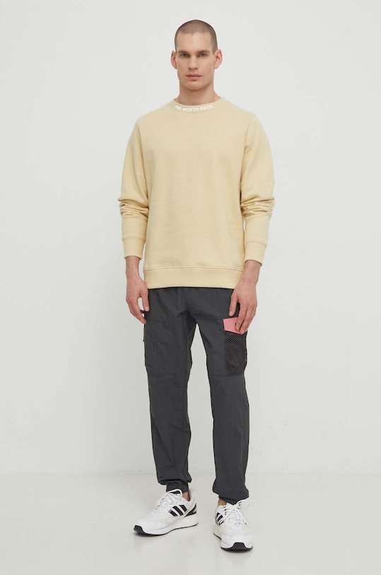 The North Face bluza bawełniana NF0A87DC3X41 beżowy SS24