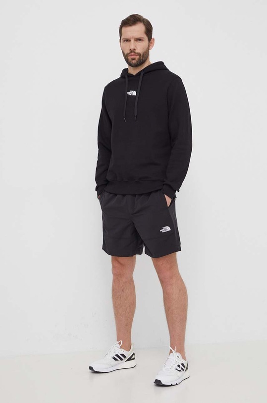 The North Face bluza bawełniana NF0A87DBJK31 czarny SS24