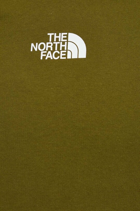 The North Face hanorac de bumbac NF0A87DBPIB1 verde