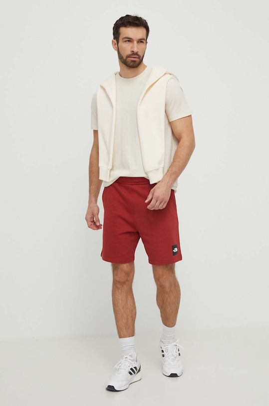 The North Face bluza bawełniana NF0A87ETQLI1 beżowy SS24