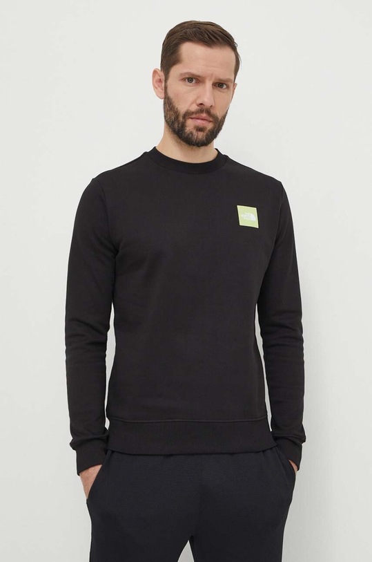 The North Face bluza bawełniana NF0A87EBJK31 czarny SS24