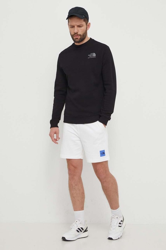 The North Face bluza bawełniana NF0A87EUJK31 czarny SS24