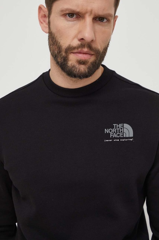 The North Face bluza bawełniana czarny NF0A87EUJK31