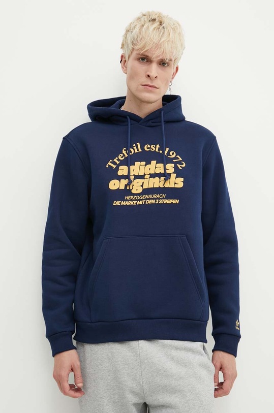 Кофта adidas Originals GRF Hoodie з капюшоном темно-синій IS1419