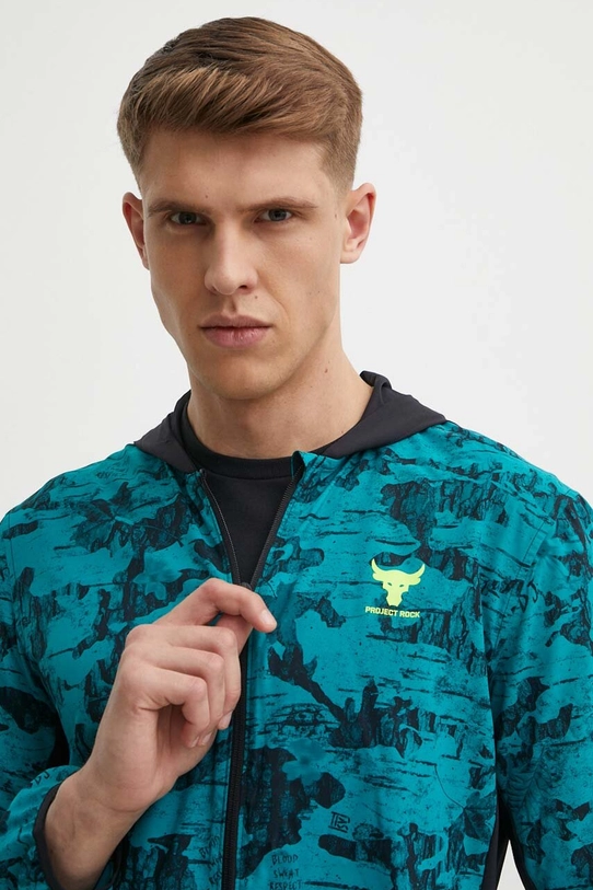 Under Armour bluza treningowa Project Rock turkusowy 1383215