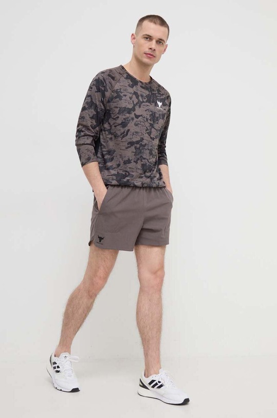 Under Armour longsleeve treningowy Project Rock 1383218 szary SS24